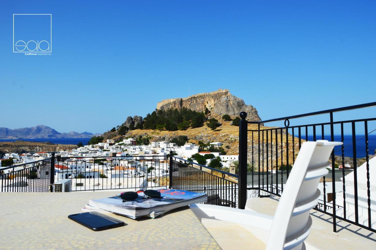 Appartamento Sala Traditional Experience. Lindos Esterno foto